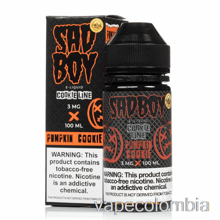 Vape Recargable Calabaza Galleta - Sadboy - 100ml 0mg